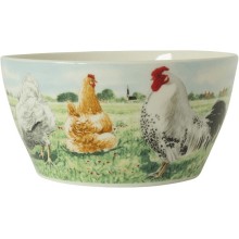 Wiebe's Farm Kom kip Ø13cm doos a 6 stuks porselein