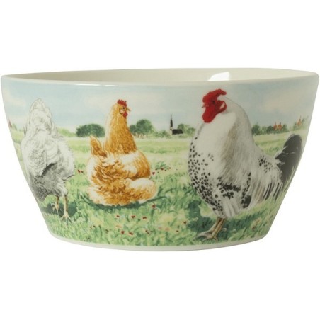 Wiebe's Farm Kom kip Ø13cm doos a 6 stuks porselein