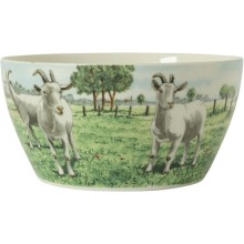 Wiebe's Farm Kom geit Ø13cm doos a 6 stuks porselein