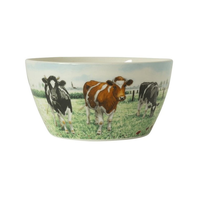 Wiebe's Farm Kom koe Ø13cm doos a 6 stuks porselein