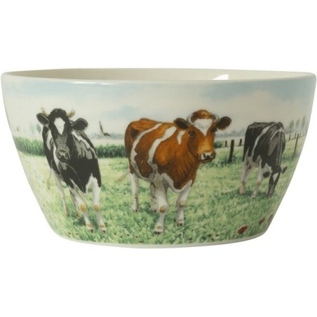 Wiebe's Farm Kom koe Ø13cm doos a 6 stuks porselein