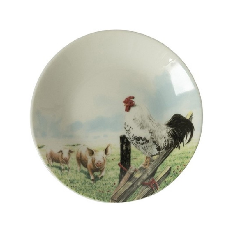 Wiebe's Farm Petit Four kip varken Ø10,5cm doos a 6 stuks porselein