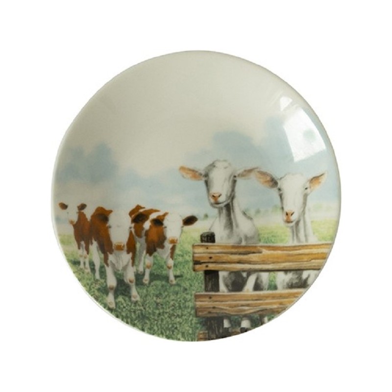 Wiebe's Farm Petit Four koe geit Ø10,5cm doos a 6 stuks porselein