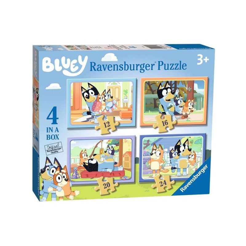 Ravensburger 4-in-1 puzzel Bluey 12/16/20/24 stukjes