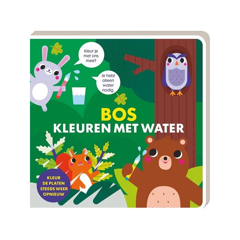 Kleuren met water - Bos
