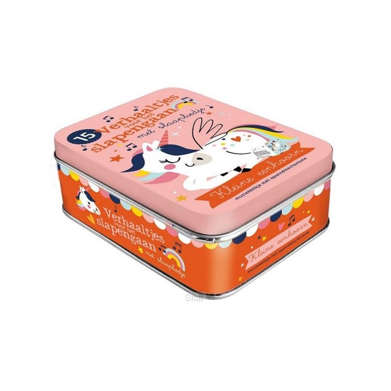 Twinkel Twinkel - Muziekblikje met 15 verhaaltjes voor het slapen gaan - Eenhoorn