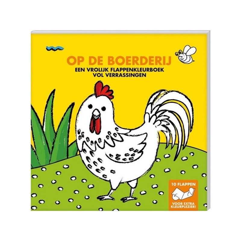 Flappenkleurboek - Op de boerderij