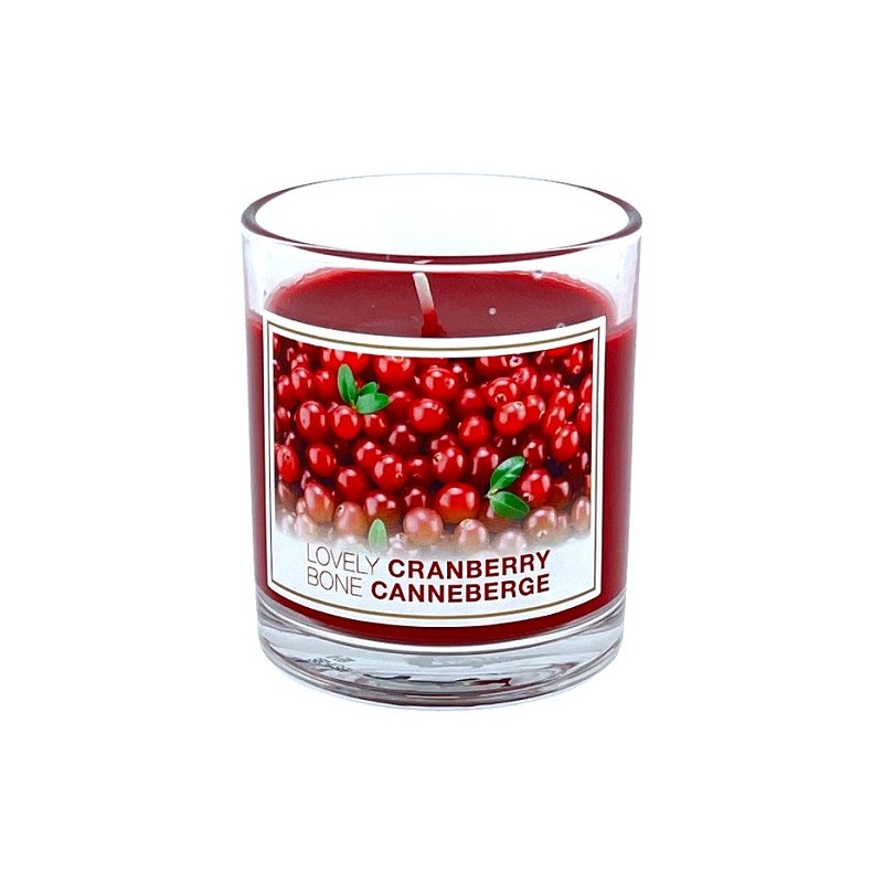 Geurkaars Cranberry 8cm Rood