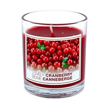 Geurkaars Cranberry 8cm Rood