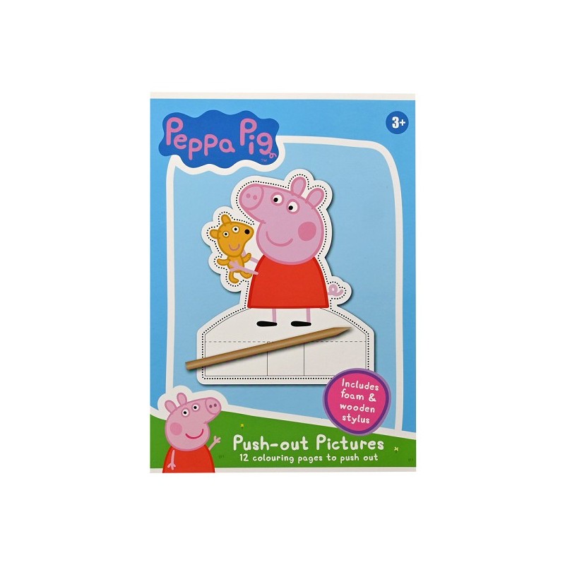 Prikblok Peppa Pig 12 vel, incl. EVA mat en een prikpen 15x21x1,5cm