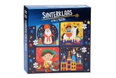 4 in 1 puzzel Sinterklaas 4 puzzels, afmeting per puzzel : 17,3x17,3cm