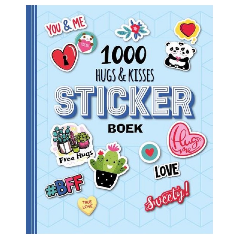 Livre d'autocollants 1000 Câlins et Bisous