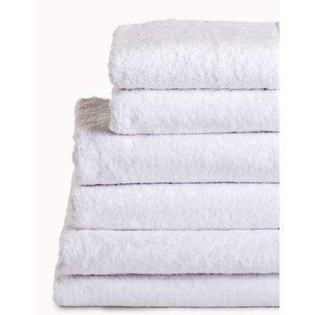 Baddoek 50x100cm wit 6st