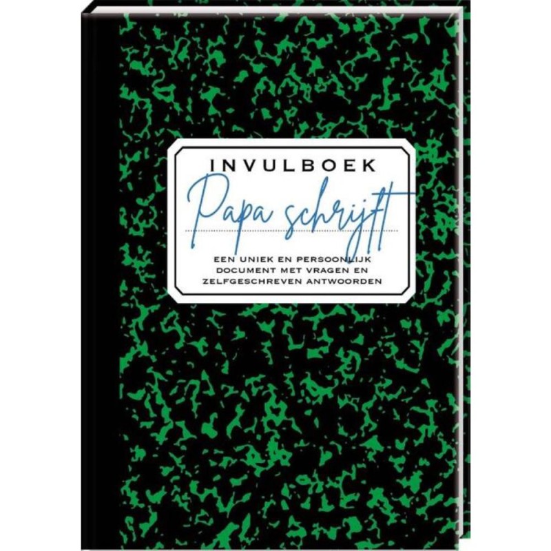 Papa Schrijft Invulboek Hardcover 96 Pagina&apos;s