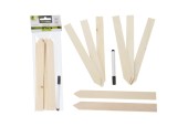 Pro Garden Plant étiquettes en bois sachet de 8 pièces avec marqueur