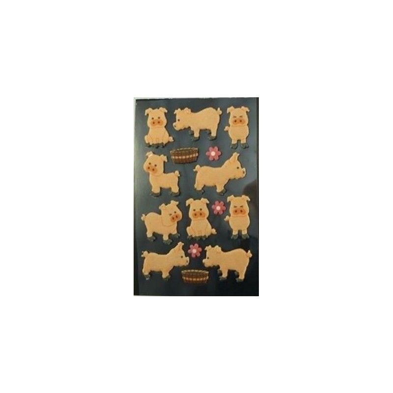 Stickervel boerderijdieren varkens