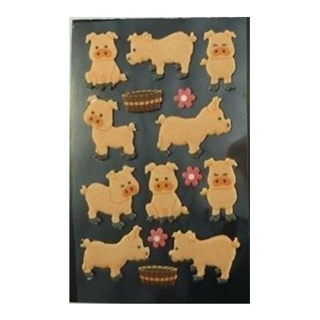 Stickervel boerderijdieren varkens