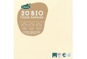 Duni servetten 24x24 creme
