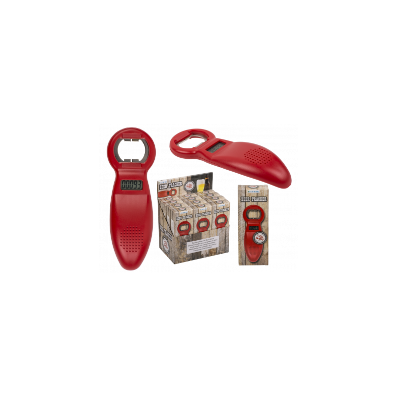 Flesopener met bierteller 14cm