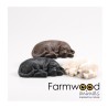 Tuinbeeld Puppie labrador slapend 20cm