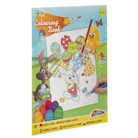 Grafix Pasen Kleurboek A4 64 pagina&apos;s