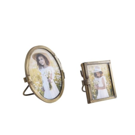 Fotolijst pasfoto metaal 3,5x4,5cm