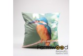 Buitenkussen ijsvogel 45x45cm