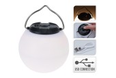 Camping lamp rond met haak USB-C
