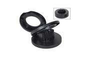 Eiersnijder kunststof 11cm zwart