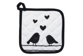 Clayre & Eef Pannenlap vogels 20x20cm