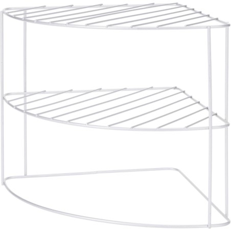 Keukenhoekrek metaal 23x23x21cm grijs