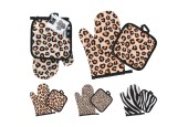 Ovenwant en pannenlap set dierenprint