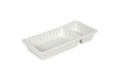 Frietbakje 20x9,5x3,2cm wit porselein
