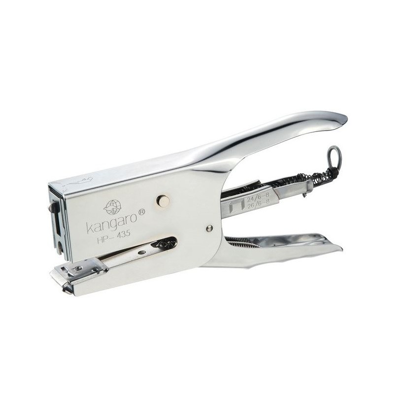 Agrafeuse Kangaro HP 435 chromée max 30/40 feuilles, 24/6 24/8