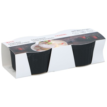 Mini ovenschaal zwart 2 stuks