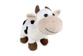 Pluche koe 23cm met kraalogen