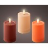 Solar kaars kunststof Ø7.5cmx10cm