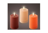Solar kaars kunststof Ø7.5cmx10cm