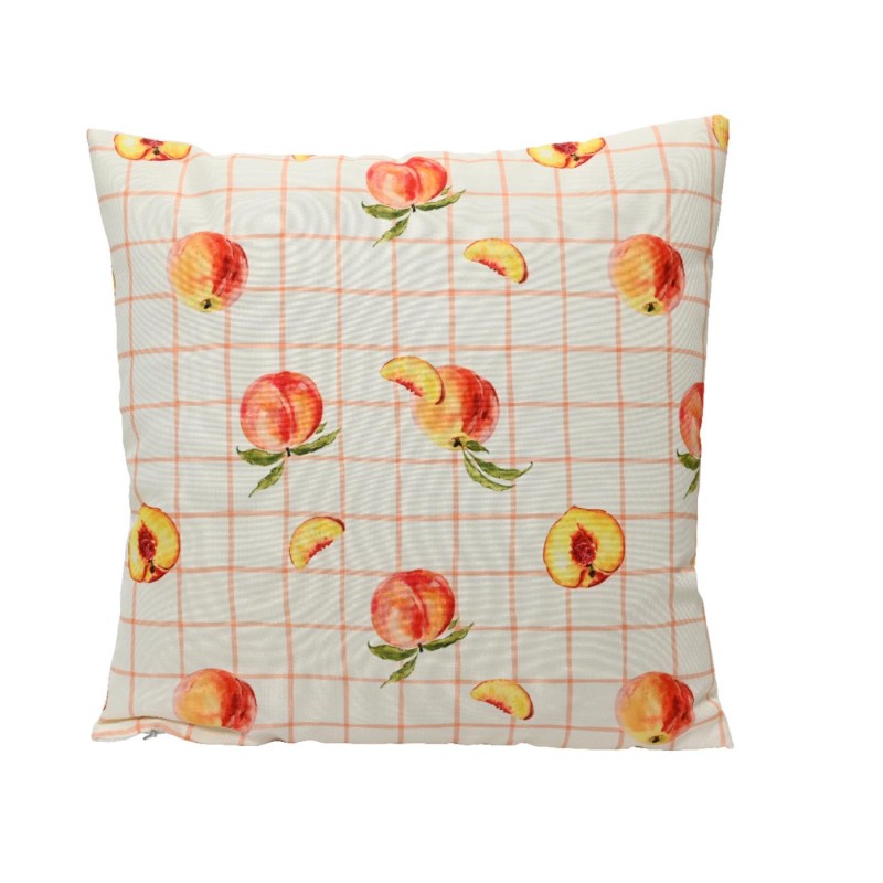 Kussen polyester buiten 45x45cm perzik