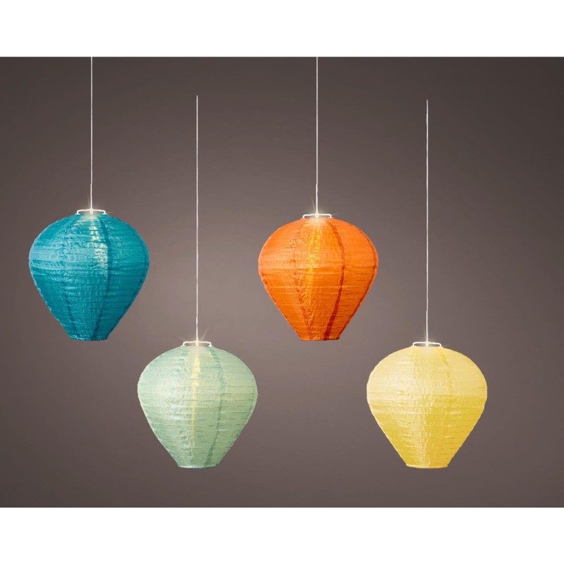 Solar lantaarn nylon Ø30x28cm