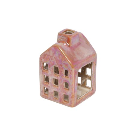 Theelicht huis S rood 6x6x10cm