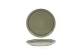 Dinerbord matwit/groen Ø27cm 6 stuks
