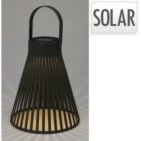 Solar lantaarn h24cm zwart