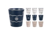 Beker aardewerk 200ml maritiem