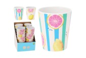 Beker melamine Ø8xh10cm fruit