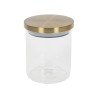 Voorraadpot glas met goud deksel 600ml