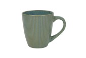 Koffiemok lines ocean blauw/groen 340ml