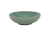 Diep bord lines ocean blauw/groen Ø18cm