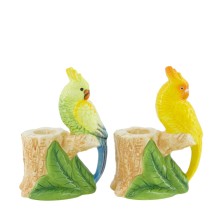 Kaarsenhouder keramiek 10,4x6,9x14,5cm