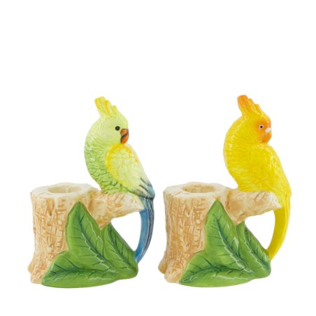 Kaarsenhouder keramiek 10,4x6,9x14,5cm